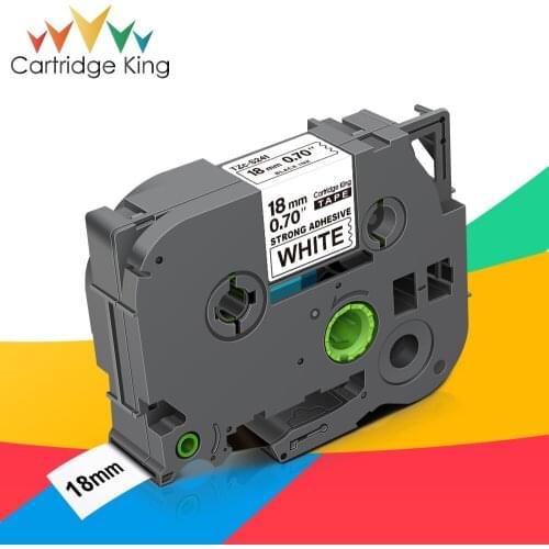 18mm Compatible Laminated TZe-S241 Label Lape TZe S241 TZeS241 Strong Adhesive Tapes Compatible for Brother P-touch Label Print