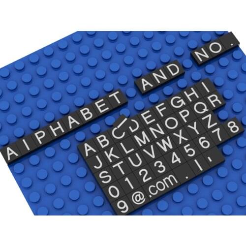 Alphabet&Number 3070 Letter Building Blocks Staking Brick Assembled Construction Kid Toys Learning Education Classic Collection