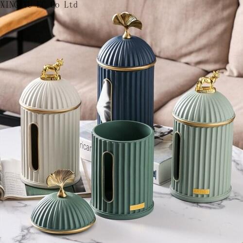 Nordic Castle Tissue Box Living Room Dining Table Creative High-end Light Luxury Cute Modern Minimalist Bedroom Pumping Box