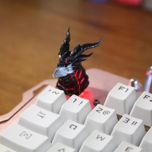 Wing Of Death 3D Backlight Keycaps Body Crack Light Transmission Resin Key Cap For Cherry Switch Mechanical Gaming Keyboard DIY