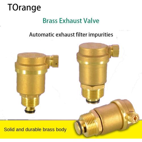 Brass automatic exhaust valve 1/2inch 3/4inch 1 inch heating and air conditioning tap water pipe vent valve DN15DN20DN25