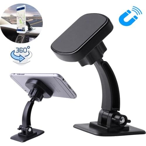 360° Rotation Magnetic Car Holder Stand GPS Car Navigation Magnet Phone Holder For iPhone Samsung Xiaomi Universal Support Mount