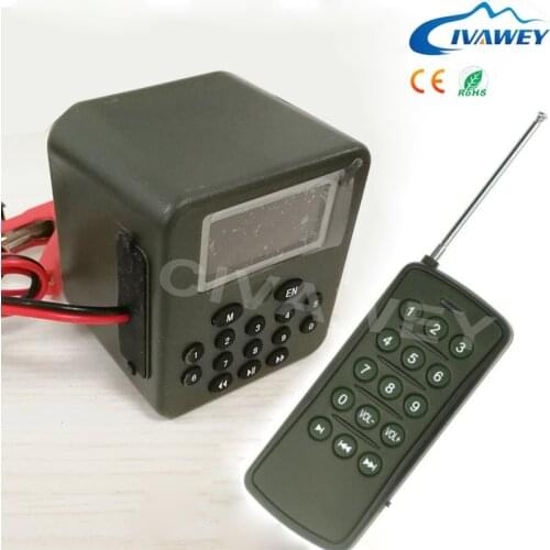 Powerful remote + timer with internal antenna 15keys remote 50W turkey pigeon hunting decoy duck hunting bird sound mp3 player