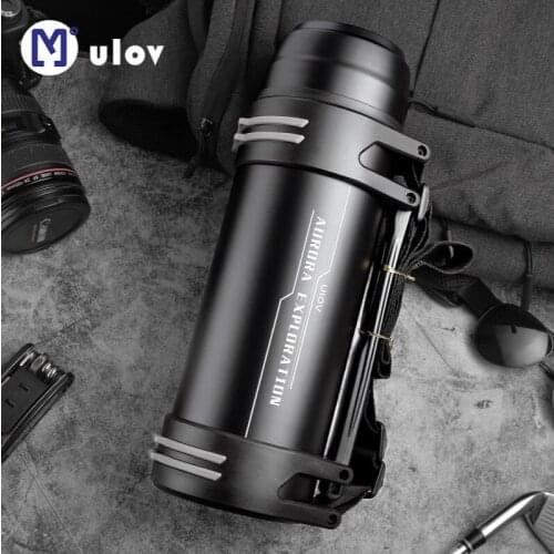 New Large-capacity Stainless Steel Vacuum Flask Portable Double-layer l Insulation Car Water Bottle Outdoor Travel Parade Thermo