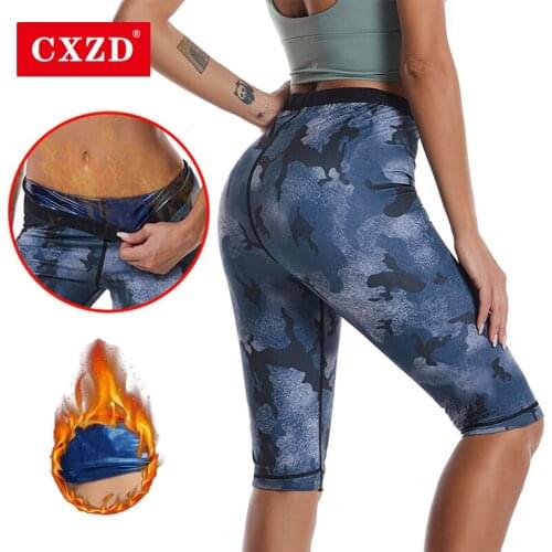 CXZD New Women Sauna Sweat Pants Thermo Fat Control Legging Body Shapers Fitness Stretch Control Panties Waist Slim Shapers