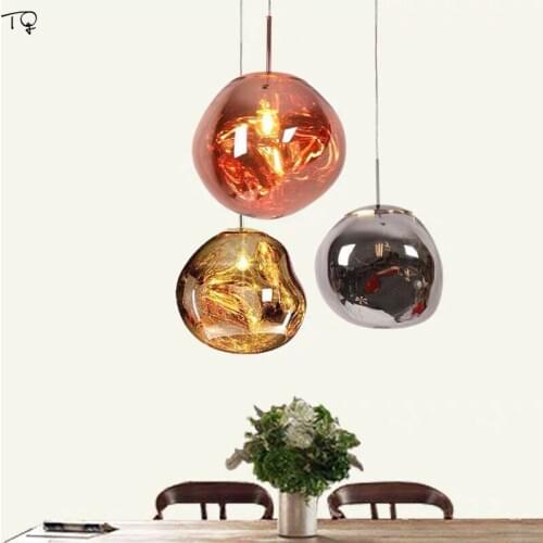 Luxury Simple Lava Lamp Rose Gold Pendant Lights Modern Kitchen Living Room Bedroom Lamp Restaurant Bar Bathroom Hall Study
