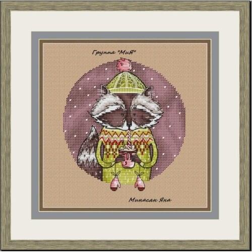 Christams animals Counted Cross Stitch 14CT 18CT cream white Cross Stitch Kits Embroidery Needlework Sets