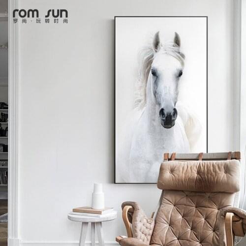 Nordic Stijl HD War Horse Oerwinning Canvas Schilderijen Posters Nl Prints muur Foto For a Woonkamer Moderne Paard Industrial