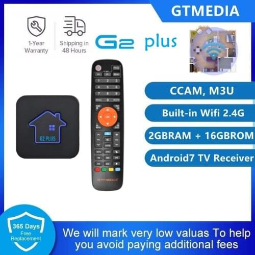 π GTMEDIA G2 Android TV Box, 4k Ultra HD Amlogic S905W Quad Core ARM 2GB + 16GB 2.4G WIFI Smart Cast Media Player Set Top Box