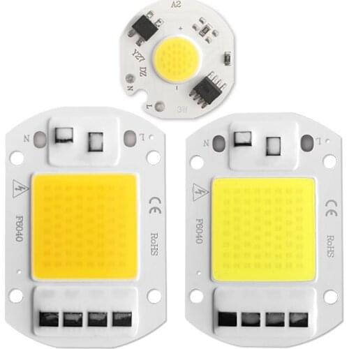 LED Chip No Need Driver COB AC 220V 3W 5W 7W 10W 20W 30W 50W High Brightness Energy Saving Diy Spotlight Flood Light Bulb Chip