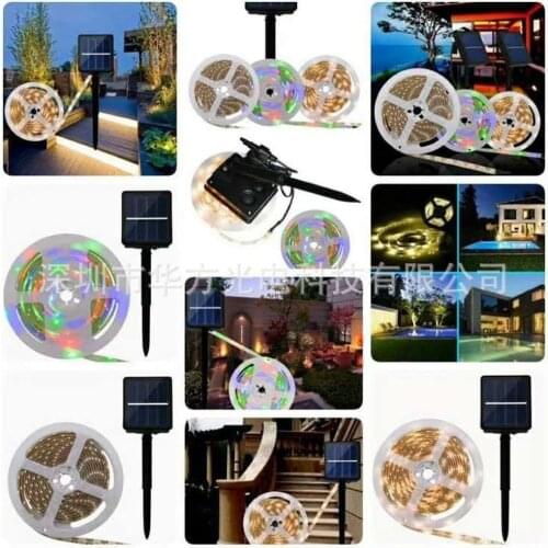 Outdoor garden led solar light Strip 2835SMD luces LED lawn light Ground lamp floor lights waterproof Flexible Tape light 2835