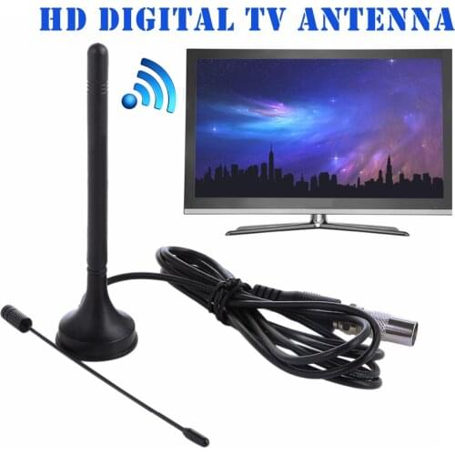 Universal Indoor HD Digital Dual DTA-180 TV Aerial Mini Antenna Portable Magnetic Base GDeals