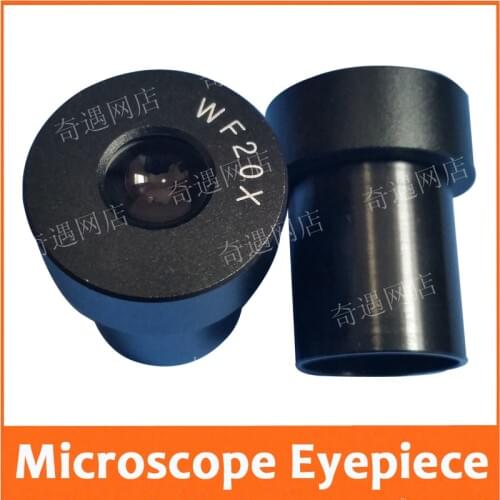 WF20X Magnification Small Biological Microscope Optical Eyepiece Lens for School Microscope with Mounting Size 20mm