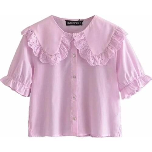 Zisanium Women's Short Shirts