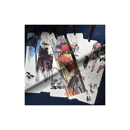 1pcs creative book signer ink sketches 8 sets / set Chinese style to send classmates teachers foreign friends