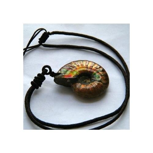1PCS Natural chrysanthemum snail pendant necklace