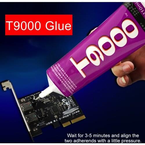 110ml T-9000 Universal Glue Adhesive Repairing Plastic Bonding Metal Super Glues Manual DIY Transparent Soft Glue Beneficial