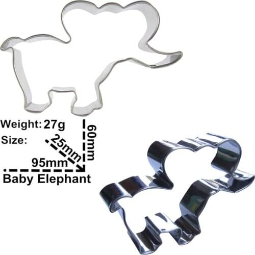 Elephant shape 2 piece cookie bread cutting tools, baking tools, cake decoration fudge tools