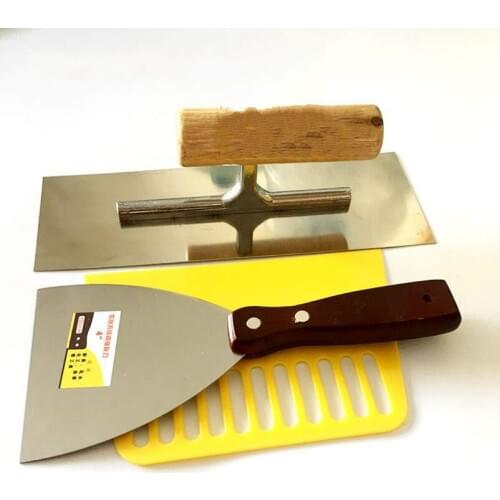3pcs/set putty knife scraper trowel Concrete Finishing Trowel hand tools