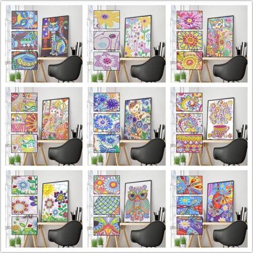 DIY Diamond Painting Animal Character Special Diamond Embroidery Painting Cross Stitch Mosaic Decorative Sticker