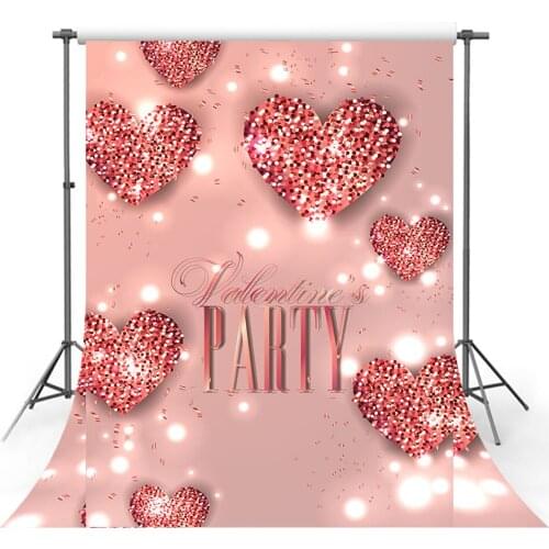 Avezano Backdrop Valentines Day Party Red Love Dreamy Glitter Photography Background For Photo Studio Photocall Photozone Decor