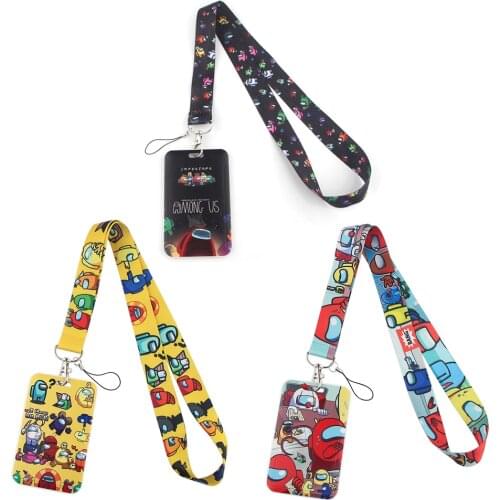 BG558 Hot Game Astronaut Key Lanyard Car KeyChain ID Card Passport Gym Cell Phone Badge Kids Key Ring Holder Jewelry
