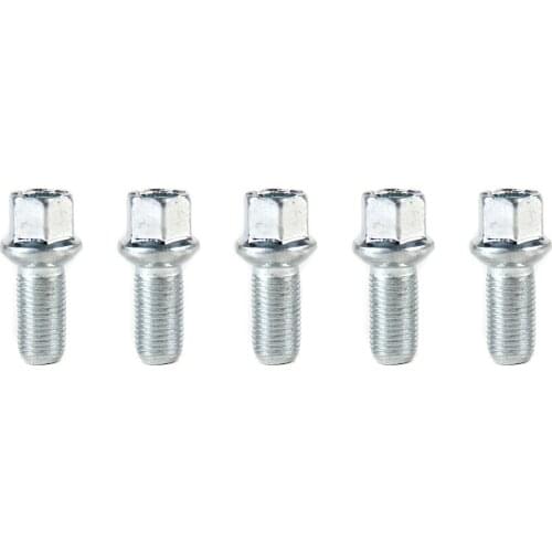 5pcs Wheel lug Bolts Fit For V-W J-etta Passat CC Tiguan EOS CC Au-di A4 A5 A6 8D0601139D