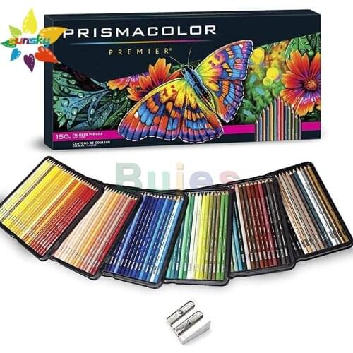Prismacolor Colored Pencils Art Kit Artist Premier Wooden Soft Core Pencils 150 ct. with Pencil Sharpener [151 pc. Set]