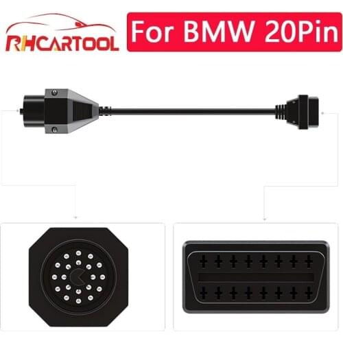OBD2 Diagnostic Cable for BMW 20 Pin To 16PIN Female Connector For BMW E36/E39/X5/Z3 for BMW 20pin for benz 38PIN For FIAT 3pin