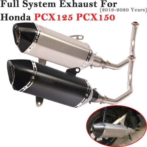 For Honda PCX 125 150 PCX125 PCX150 2018 - 2020 Motorcycle Full Exhaust System Escape Modify Front Link Pipe Muffler DB Killer