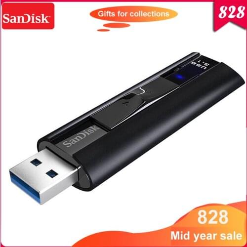 SanDisk CZ880 Extreme PRO 128GB Solid State Flash Drive USB 3.1 256GB Pen Drive high speed 420mb/s Pendrive Memory Usb Stick