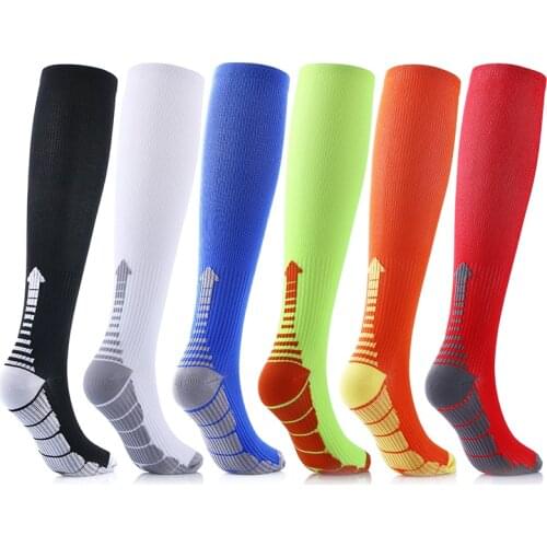 Compression Socks Sports Running Women Men Marathons Circulation Athletic Edema Varicose Veins Travel Over Knee Stockings