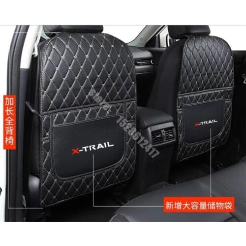 For NISSAN X-Trail T32 2014-2021 Leather car rear seat anti-kick protection pad Car Styling