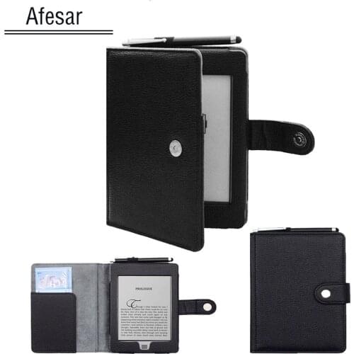 Leather Cover For Kindle Touch (2012 old model) D01200 book Flip Folio case magnet cover Kindle Touch 2011 D01200 ebook reader