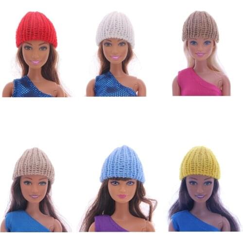 Doll 6 Styles Doll Hat For Barbies Doll Clothes Accessories Russian DIY Toy Birthday Girls Gifts