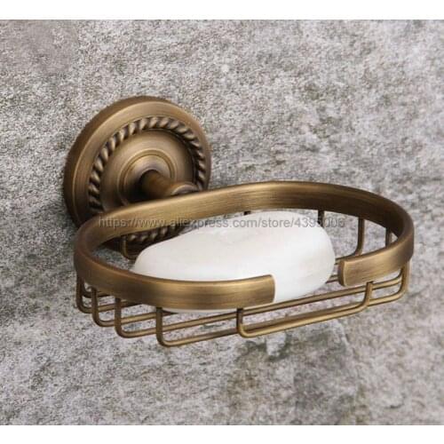Soap Dishes Antique Brass Wall Mounted Soap Holder Soap Dish Bathroom Accessories Bba100