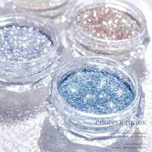 15Set 6 Colors Mix Size Glitter Nail Art Mermaid Hexagon Glitter Sequins Decorations Scrub Polygon Manicure Shine Paillette