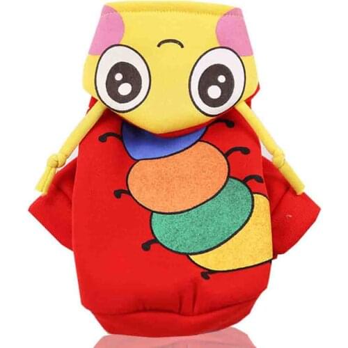 New Autumn Winter Pet Coat Dog Clothes Cute Coin Bag Cartoon Dog Hoodies Cat Clothes Fleece Coat Pet Supplies Christmas