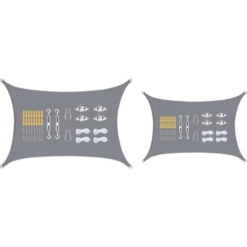 Rectangular Sun Tarpaulin,Waterproof Sun Protection With Sun Visor Mounting,For Balcony, Canvas Pergola