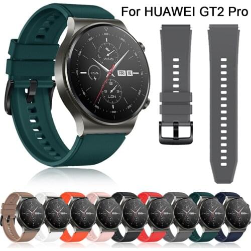 NEW Official Style Strap For HUAWEI WATCH GT 2 Pro Soft Silicone Band For HUAWEI GT2 Pro gt2pro Watchband Bracelet Belt Correa