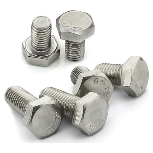 Fine tooth hex screw 304 stainless steel tooth bolt M16 M18 M20 M14 Pitch 1.5 *30 35 40 45 50 55 60 70 80 90 100