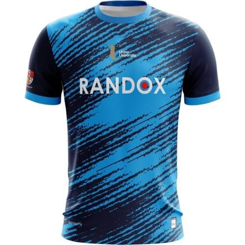 Ulster University Short Sleeve Training Top Marine Blue 2021/22 IRELAND Ulster University TRAINING RUGBY JERSEY size S--5XL