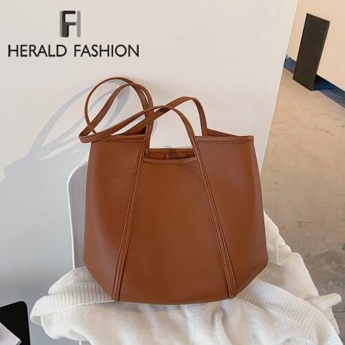 Large Capacity Crossbody Bags for Women 2021 Designer Handbags Luxury PU Leather Shoulder Bag Casual Buckets Bag Womens Handbag