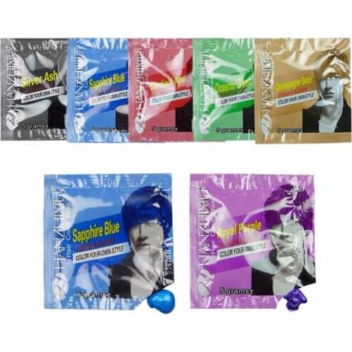 Vikada grandma gray hair wax purple blue color hair mud disposable hair dye silver white hair style