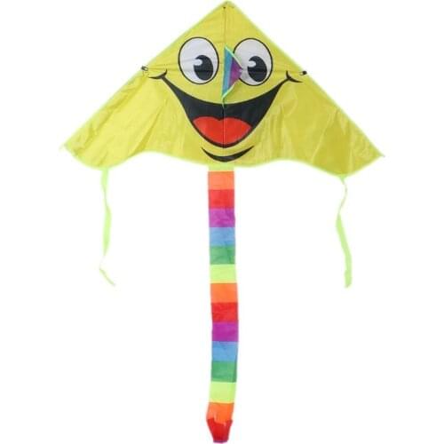 Cartoon Smiling Face Kite For Kids Outdoor Sports Smiley Animation Flying Kites
