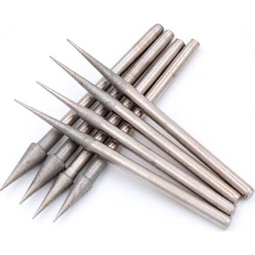 1pcs Diamond Grinding Head Grinding Needle Bits Burrs Metal Stone Jade Engraving Carving Tools 2.35mm Shank D Needle