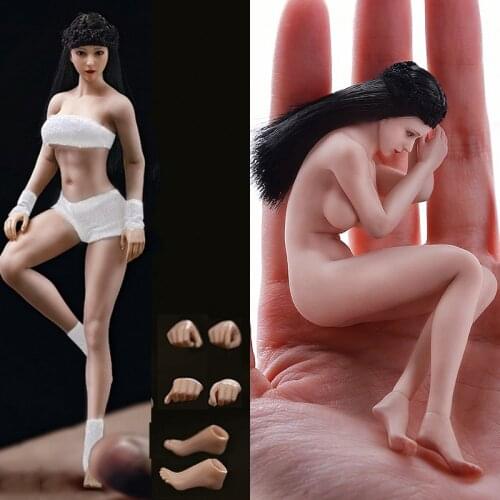 14.8cm TBLeague PHMB2018-T01A/B 1:12th sexy Super-Flexible Female Suntan/pale Skin Seamless Body with head full set