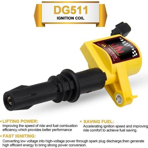 1x DG511 IGNITION COIL FOR FORD F-150 4.6L 5.4L V8 2004 2005 2006 2007 2008 TRITON High Performance Coil Car Accessories