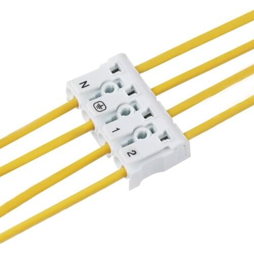 2pc/set Ceramic connectorwire Double wire connector Three rows of wiring Ceramic connecting terminal DIY accessories