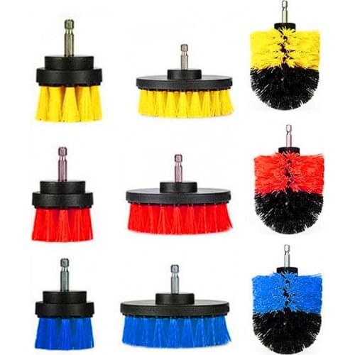 3Pcs/Set electric drill brush Multifunctional electric drill brush for cleaning tires